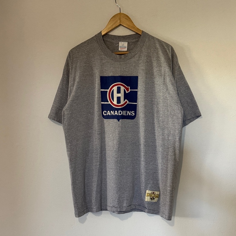 Vintage Montreal Canadiens T-Shirt / XL / Ebbets Field Flannels / 90s / Made USA